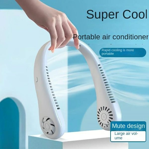 Neck Fan With High Wind 3 Speed Adjustable Usb Charging Portable