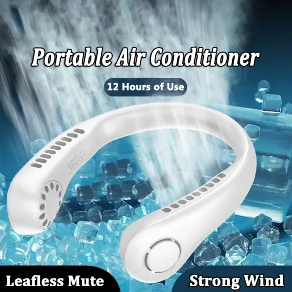 Neck Fan With High Wind 3 Speed Adjustable Usb Charging Portable