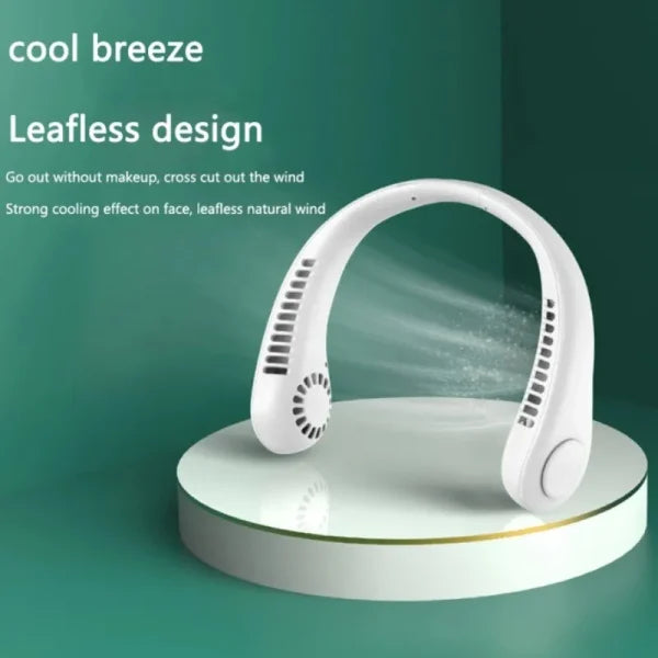 Neck Fan With High Wind 3 Speed Adjustable Usb Charging Portable